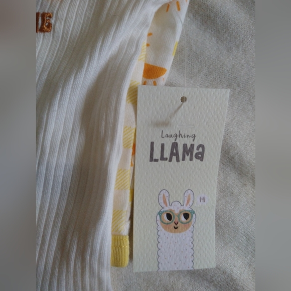 Set of 3 mamas sunshine baby onesies bodysuit yellow and orange 3 mo - Picture 5 of 10